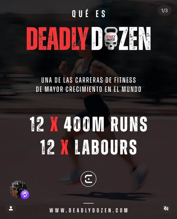 Qué es Deadly Dozen: 12 carreras de 400 metros y 12 labours
