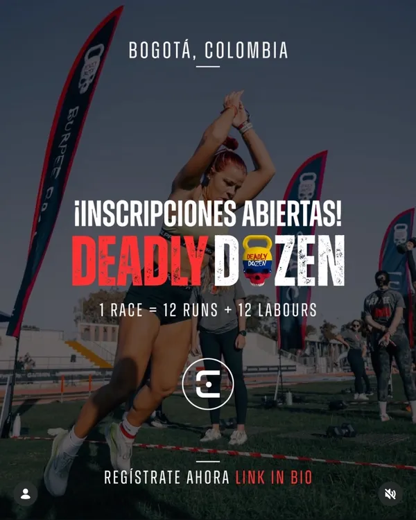 Inscripciones abiertas para Deadly Dozen Bogotá