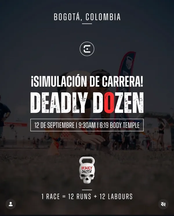 Simulación de carrera de Deadly Dozen en 6:19 BodyTemple